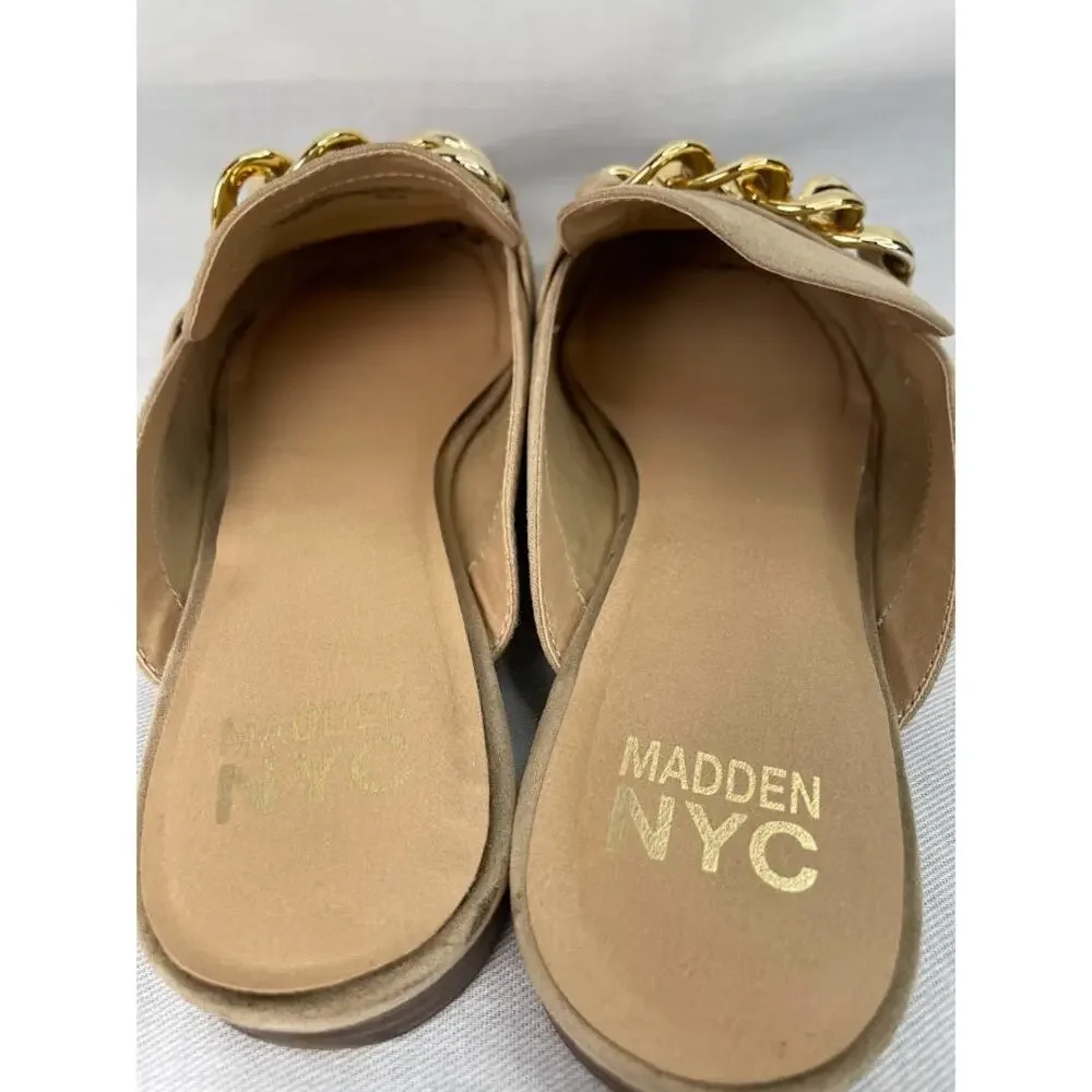 Faux Suede‎ Loafers Womens 10 Slip on Camel Tan Dress Shoes Penny Loafer Flats